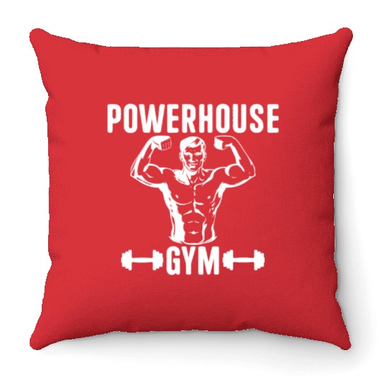 Powerhouse 2021 gym Throw Pillows