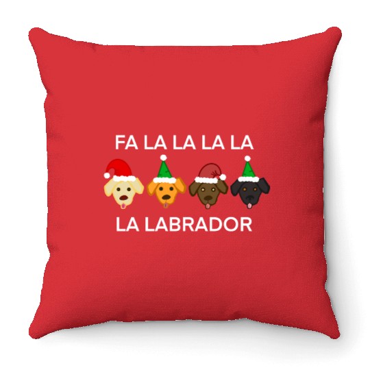 Fa La La La La Throw Pillows