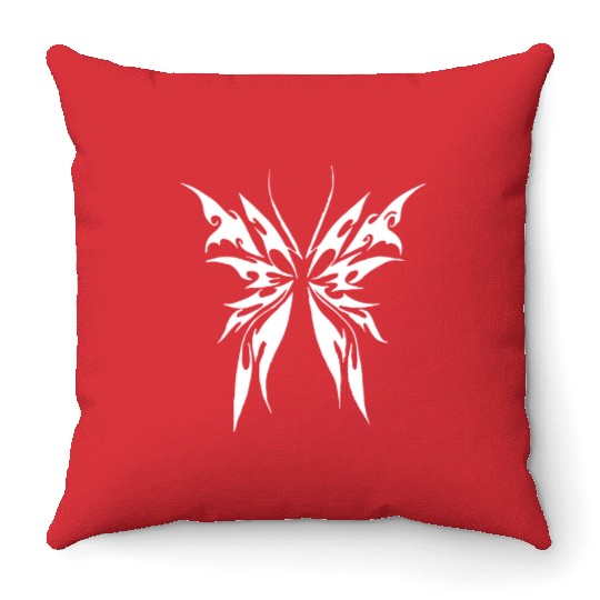 Awesome Cyber Butterfly Cybersigilism A Geometric Throw Pillows