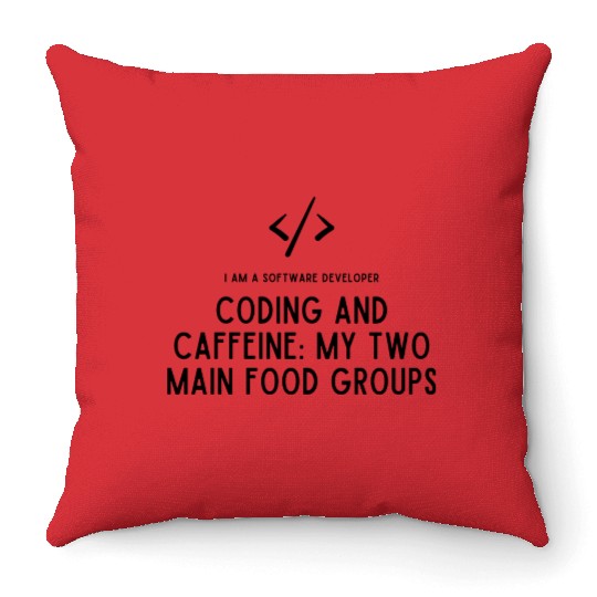 Proud Software Developer Throw Pillows - Embrace Expertise