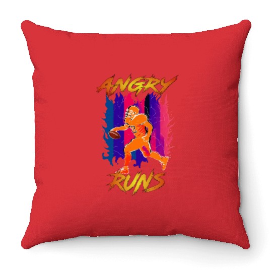 Angry Runs Good Morning Football 2023 Tour Scepter Throw Pillows