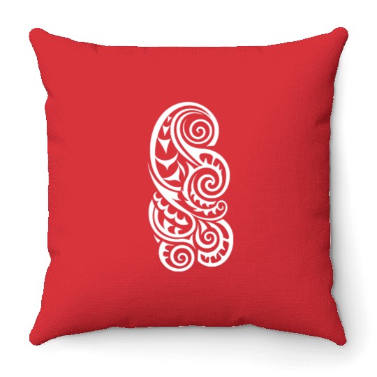 Maori Tattoo Marvels inked Traditions Throw Pillows