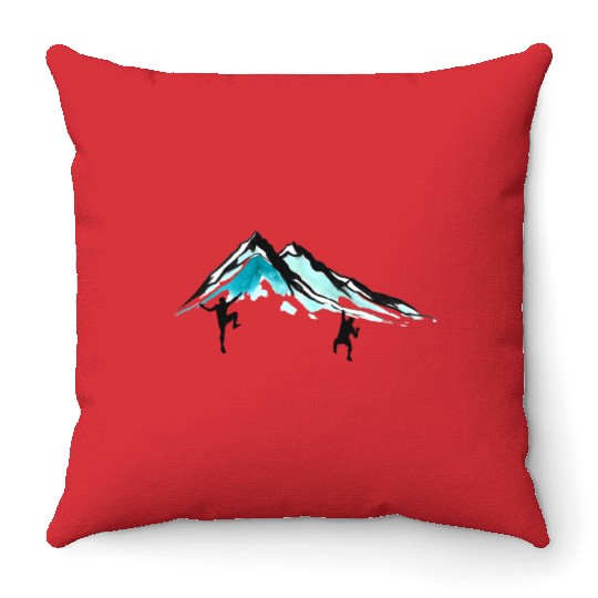 Bouldering Bouldern Artificial Climbing Sport Gift Throw Pillows