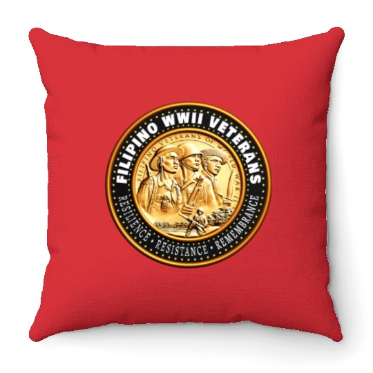 Filio Heritage Month Ww2 Veterans Throw Pillows