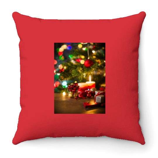 Christmas holidays love Throw Pillows