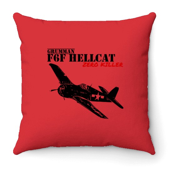 F6F Hellcat Throw Pillows