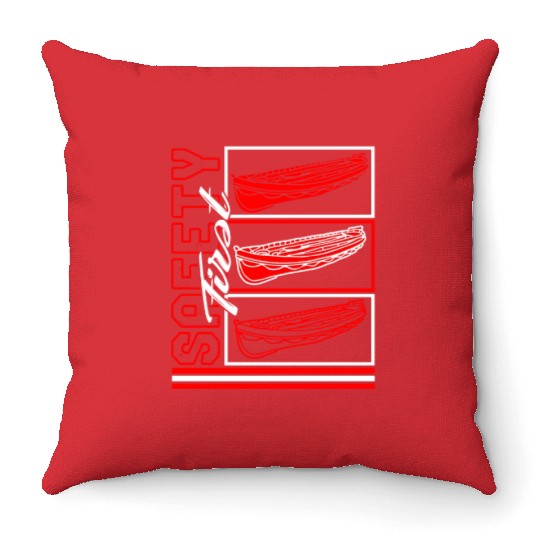Titanic Throw Pillows, Safety First Throw Pillows, Gift For Sailor