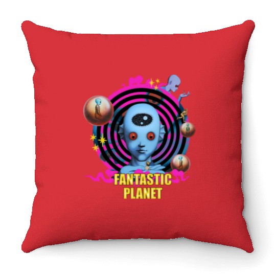 Fantastic Planet La Planete Sauvage Throw Pillows