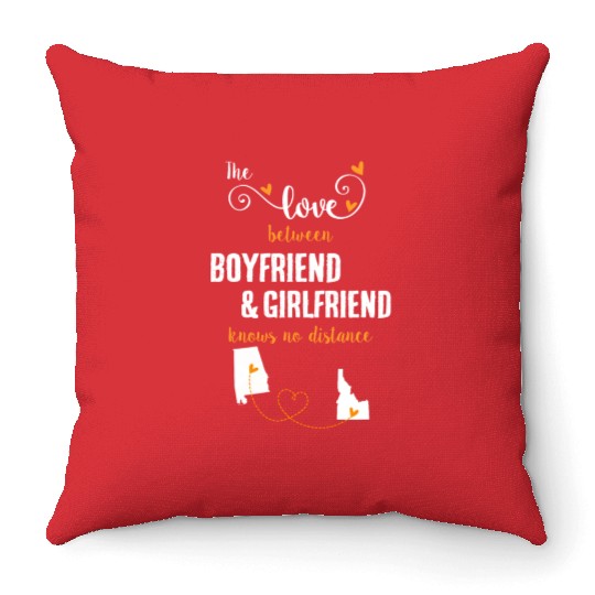 Love Between BF And GF Albm To Idaho Gift Throw Pillows