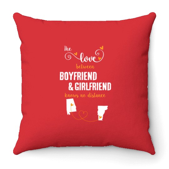 Love Between BF And GF Albm To Vermont Gift Throw Pillows