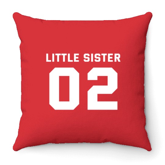 LITTLE SISTER 02 Throw Pillows