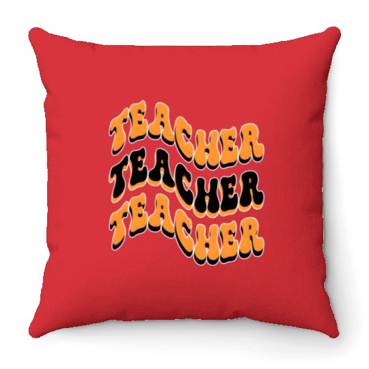 Teacher Best Teacher Ever Teacher Back To School Throw Pillows