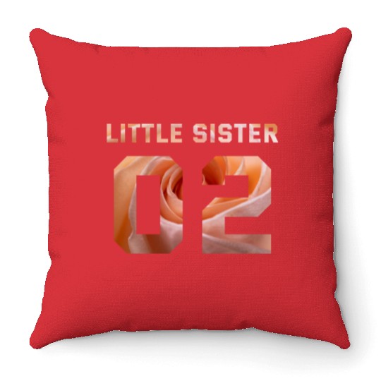 LITTLE SISTER 02 Throw Pillows