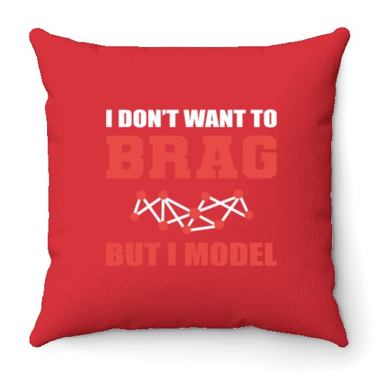 I Model Joker or Funny Person Gift Throw Pillows