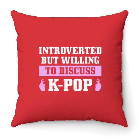 K-Pop Fan Gift Korean Pop Music Throw Pillows