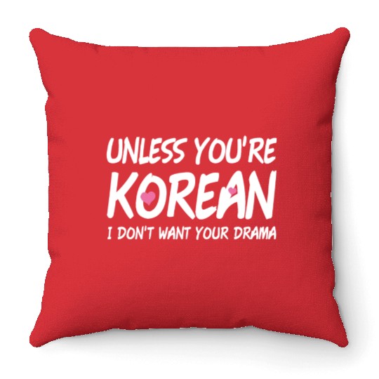 K-Drama K-Pop Fan Gift Korean Music Throw Pillows