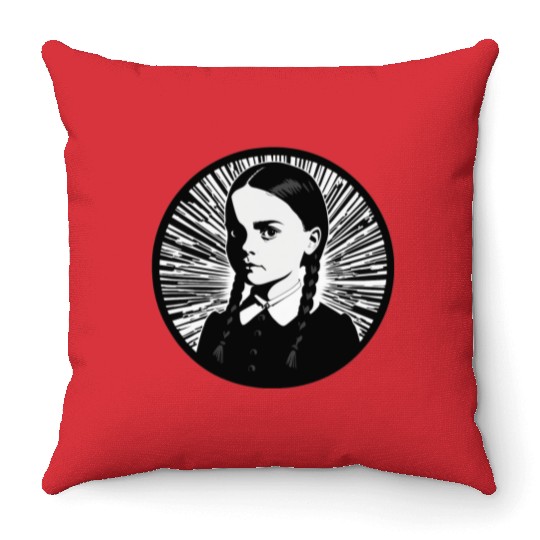 Wednesday Addams Throw Pillows