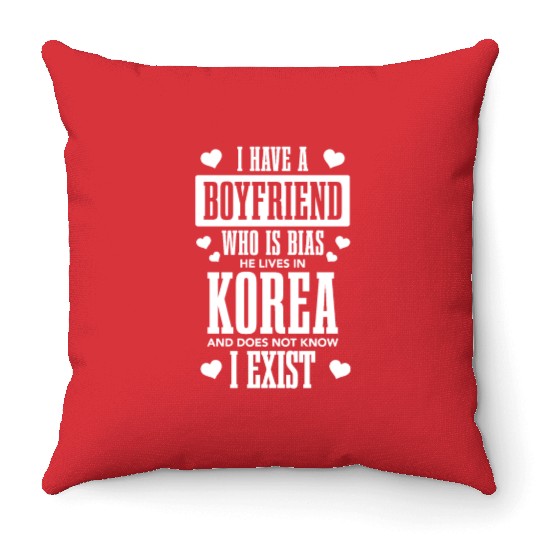 K-Pop Fan Gift Korean Pop Music Throw Pillows
