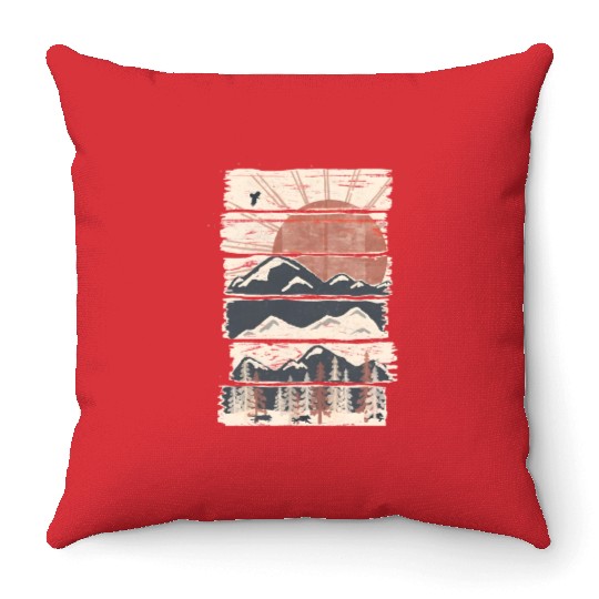 Winter Pursuits Throw Pillows