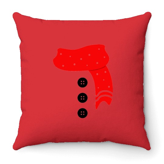 Snowman Costume Throw Pillows