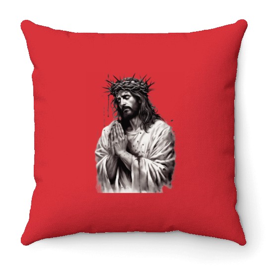Jesus Is King Throw Pillows