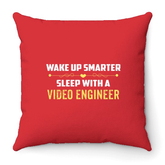 Wake Up Smarter Sleep With A VIDEO ENGINEER Throw Pillows
