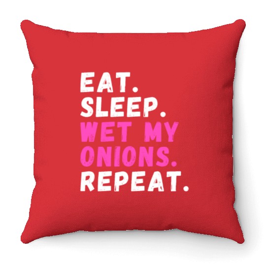 Onion Lover Planting Edible Garden Chef Throw Pillows