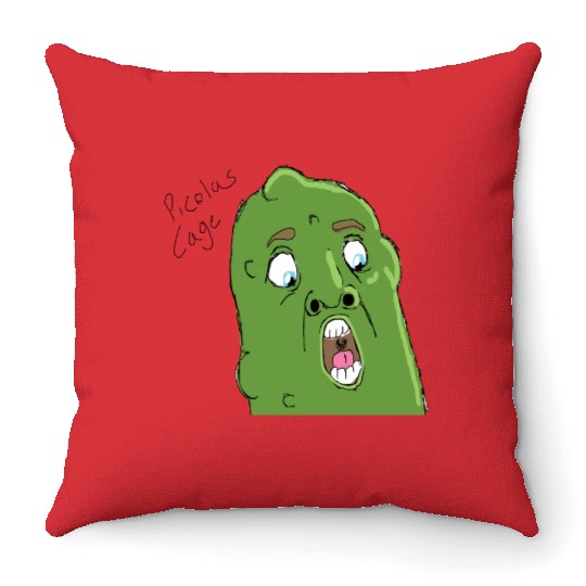 Picolas Cage Throw Pillows