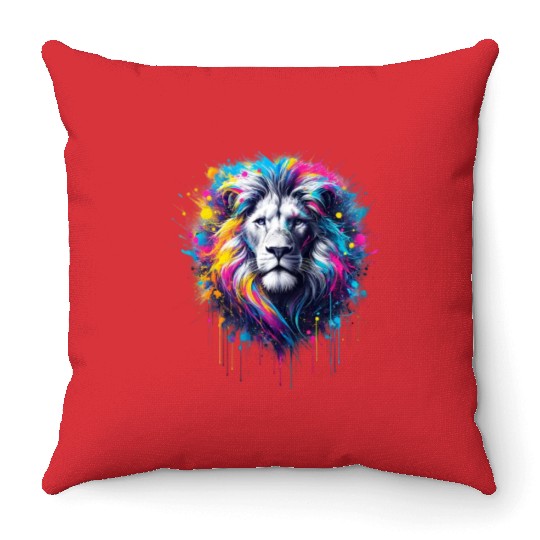 Sovereign Spectrum The Lion s Majesty Throw Pillows