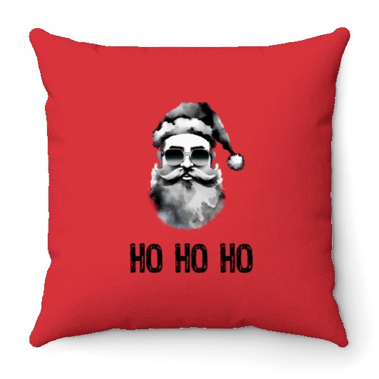 Ho ho ho Throw Pillows