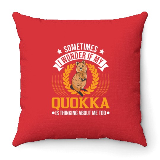 Quokka Gift Short-tailed Kangaroo Throw Pillows