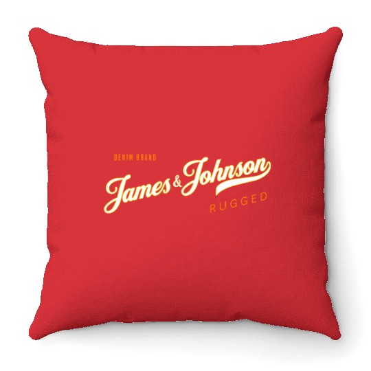 James & Johnson Denim Co Throw Pillows