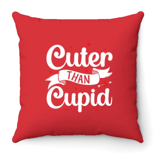 Cuter Than Cupid Throw Pillows
