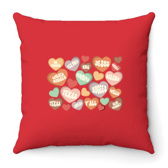 Western valentine, Valentines Conversation Throw Pillows