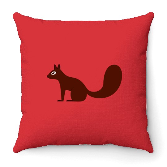 Squirrel Throw Pillows