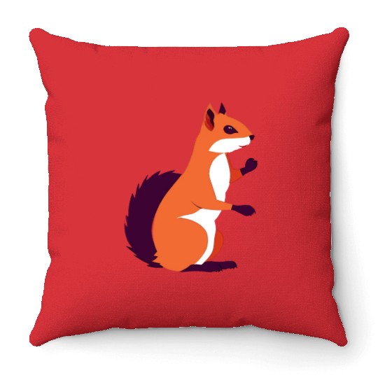 Squirrel Throw Pillows