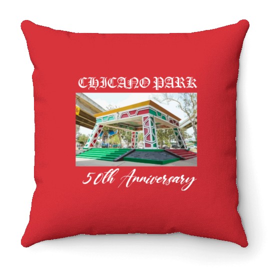 50th anniversary Chicano park Throw Pillows