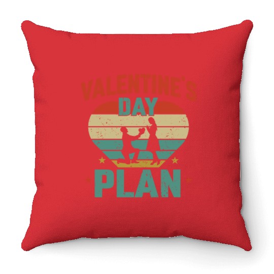 Valentine s Day Plan Throw Pillows