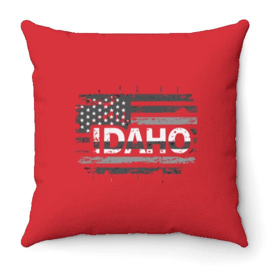 Gem State Glory IDAHO STATE Throw Pillows