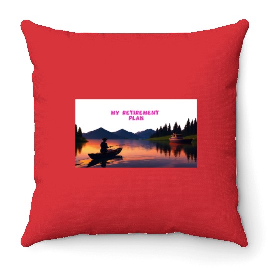 Retirement by the Water Throw Pillows