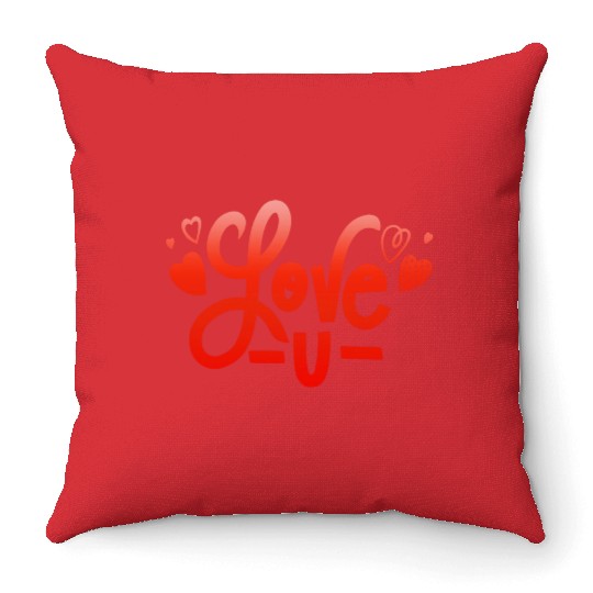 LOVE YOU Throw Pillows