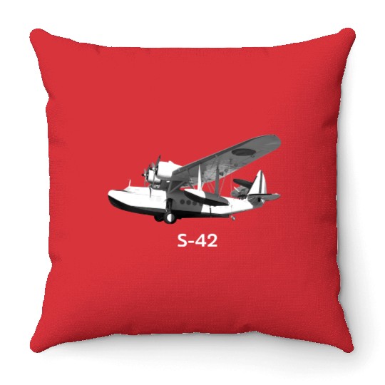 Sikorsky S-42 Aircraft Throw Pillows
