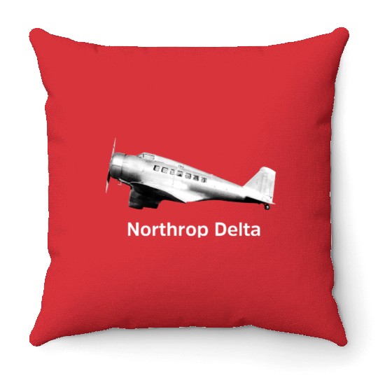 Northrop Delta Aircraft Throw Pillows