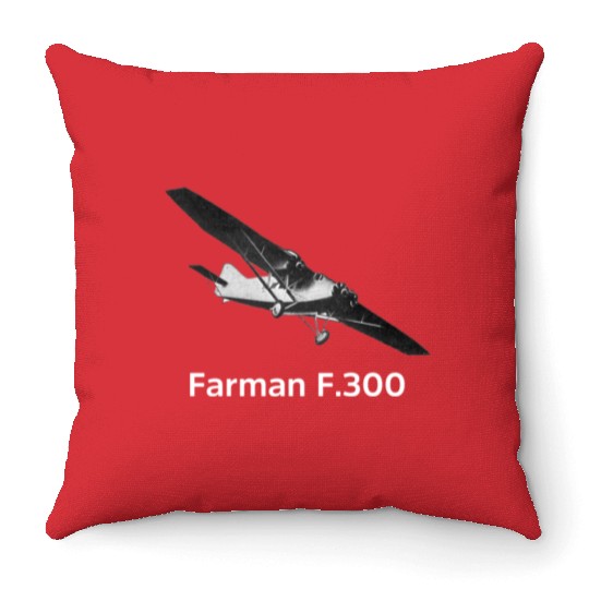 Farman Aircraft Throw Pillows