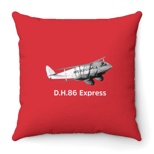 de Havilland Express Aircraft model Throw Pillows