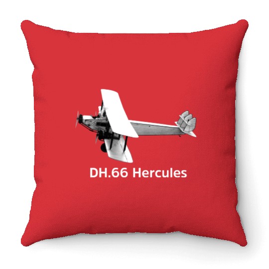 DH66 Hercules Aircraft Throw Pillows