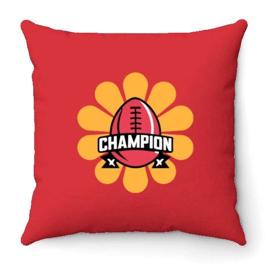 Fantasy Football Champion Throw Pillows