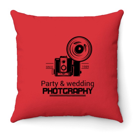 Party & wedding photography Throw Pillows