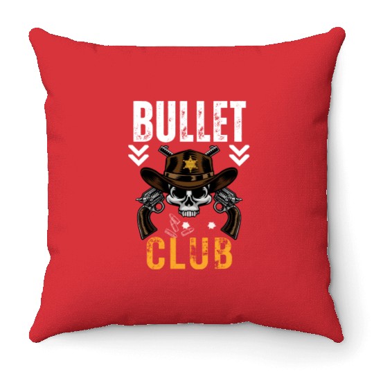Skeleton Arsenal Bullet Club Commando Throw Pillows Throw Pillows
