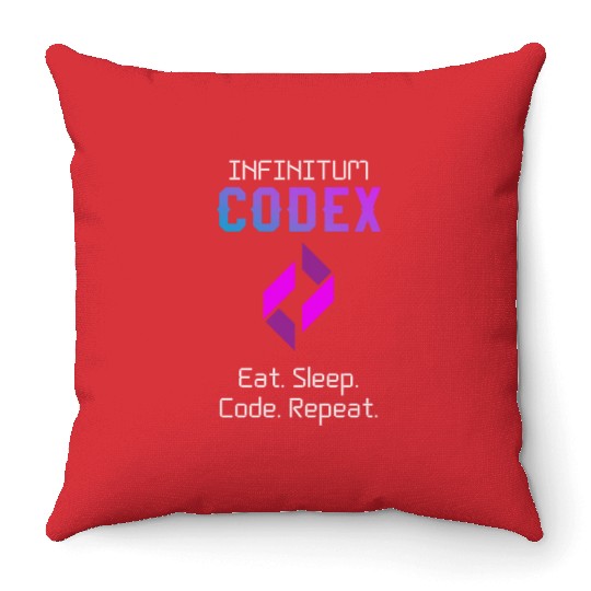 Programmer Codex Eat Sleep Code Repeat Throw Pillows